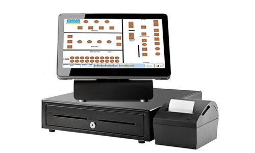 EPoS system with cashdrawer and receipt printer