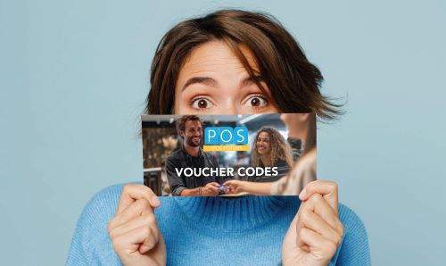 Lady redeeming a sales voucher